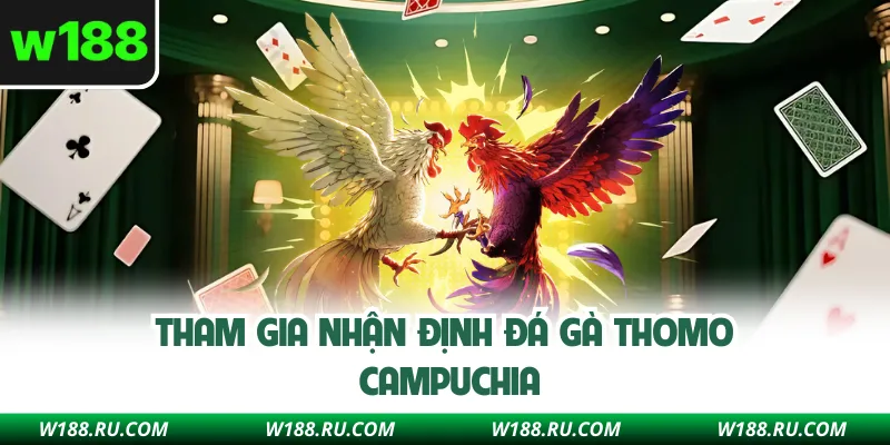 Tham gia nhận định săn thưởng trong đá gà Thomo tại W188