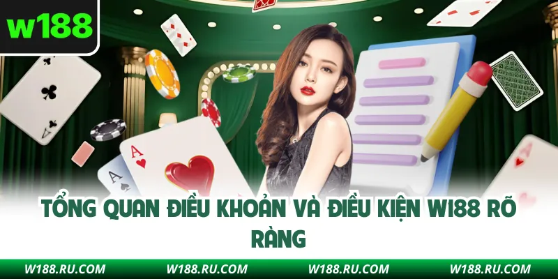 Tổng quan điều khoản và điều kiện W188 rõ ràng